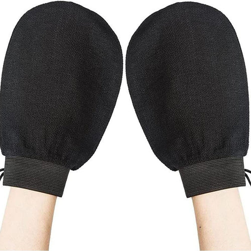 Exfoliating bath gloves